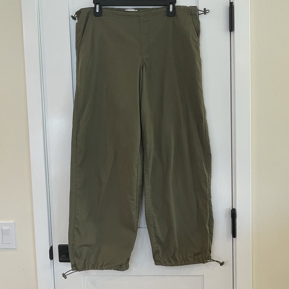 Pacsun Parachute Pants Jean Womens Olive Drawstring Skater Urban Gorp Boho Gypsy